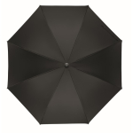 Wind-resistant automatic pongee umbrella with straight handle Ø137 black colour sixth view
