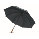 Wind-resistant automatic pongee umbrella with straight handle Ø137 blue colour third view