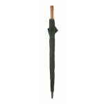 Wind-resistant automatic pongee umbrella with straight handle Ø137 green colour second view