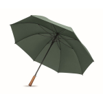 Wind-resistant automatic pongee umbrella with straight handle Ø137 green colour third view