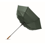 Wind-resistant automatic pongee umbrella with straight handle Ø137 green colour eighth view