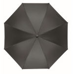 Wind-resistant automatic pongee umbrella with straight handle Ø137 dark grey colour sixth view