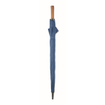 Wind-resistant automatic pongee umbrella with straight handle Ø137 royal blue colour second view