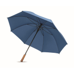 Wind-resistant automatic pongee umbrella with straight handle Ø137 royal blue colour third view