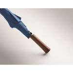Wind-resistant automatic pongee umbrella with straight handle Ø137 royal blue colour fifth photographic view