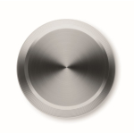 Manual stainless steel and acrylic pressure salt or pepper mill matt silver colour ninth view