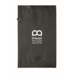 Polyester vacuum compression bag with valve and double seal 10L black colour second main view