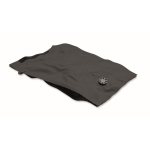 Polyester vacuum compression bag with valve and double seal 10L black colour third view