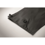 Polyester vacuum compression bag with valve and double seal 10L black colour fourth photographic view