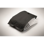 Polyester vacuum compression bag with valve and double seal 10L black colour sixth photographic view