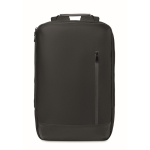 Laptop backpack with PU details and trolley strap 15'' black colour eighth view