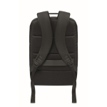 Laptop backpack with PU details and trolley strap 15'' black colour ninth view