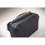 Laptop backpack with PU details and trolley strap 15'' blue colour fifth photographic view