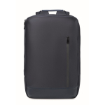 Laptop backpack with PU details and trolley strap 15'' blue colour eighth view