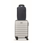 Laptop backpack with PU details and trolley strap 15'' blue colour tenth view