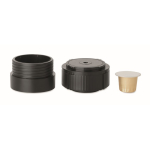 Portable coffee maker for ground coffee and compatible capsules 1.800mAh black colour seventh view