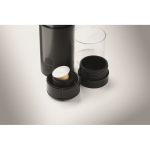 Portable coffee maker for ground coffee and compatible capsules 1.800mAh black colour photographic view