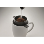Reusable stainless steel coffee filter with case black colour seventh photographic view