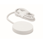 Magnetic wireless charger with fixed 1 m USB-C cable and 25W white colour second view