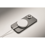 Magnetic wireless charger with fixed 1 m USB-C cable and 25W white colour fourth photographic view