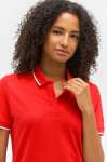Unisex cotton polo with contrast stripe 200g/m² SOL'S PALERMO red colour third view
