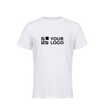 Kids’ recycled polyester sports T-shirt 150g/m² SOL'S SPRINT white colour view with print area