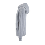 Unisex cotton zip-up hoodie 450g/m² SOL'S LEGACY light grey colour sixth view