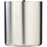 Double-wall insulated mug with integrated carabiner 200ml blue colour side view