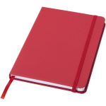 A5 notebook with elastic closure and matching ribbon, dotted pages red colour