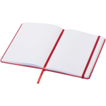 A5 notebook with elastic closure and matching ribbon, dotted pages red colour second view