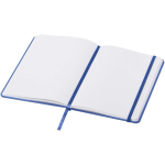 A5 notebook with elastic closure and matching ribbon, dotted pages royal blue colour third view