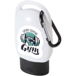 SPF 30 sun cream with integrated carabiner and vanilla fragrance 30ml black colour