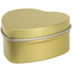 Heart-shaped tin candle with vanilla fragrance 40g pink colour second view