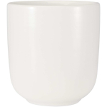 Teapot with two ceramic cups for tea service 600ml white colour third front view