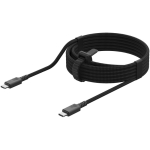 Braided nylon USB-C cable with Xtorm 100W fast charging black colour