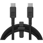 Braided nylon USB-C cable with Xtorm 100W fast charging black colour second view