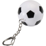 Football-shaped lip balm keyring SPF15 vanilla black colour second view