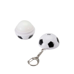Football-shaped lip balm keyring SPF15 vanilla main view