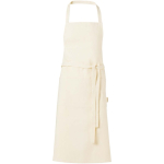 Cotton apron with double pocket, 200 g/m2 natural colour