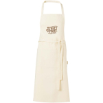 Cotton apron with double pocket, 200 g/m2 natural colour