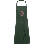 Cotton apron with double pocket, 200 g/m2 dark green colour