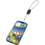 USB-C charging cable with wrist lanyard and 20W fast charging black colour third view