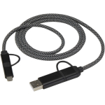 5-in-1 magnetic cable up to 100cm with 65W fast charging black colour