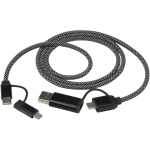 5-in-1 magnetic cable up to 100cm with 65W fast charging black colour third view