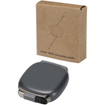 Retractable charging cable with multiple 100W connectors shiny silver colour