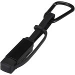 3-in-1 charging cable with carabiner and 65W fast charging black colour second view