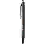 Double-injection recycled plastic ballpoint pen with blue ink black colour