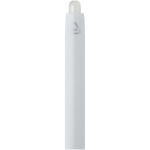 Double-injection recycled plastic ballpoint pen with blue ink white colour close-up view 1
