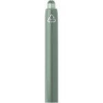 Double-injection recycled plastic ballpoint pen with blue ink marbled green colour close-up view 1