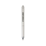 4-in-1 stainless steel pen with mechanical pencil and multiple inks main view